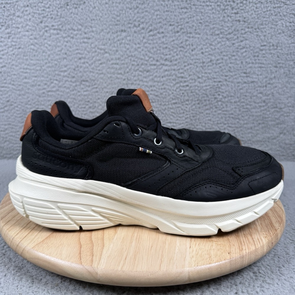 Saucony Guide Metro Size 11 Black Mesh Leather Gum Casual Shoes S21003-100